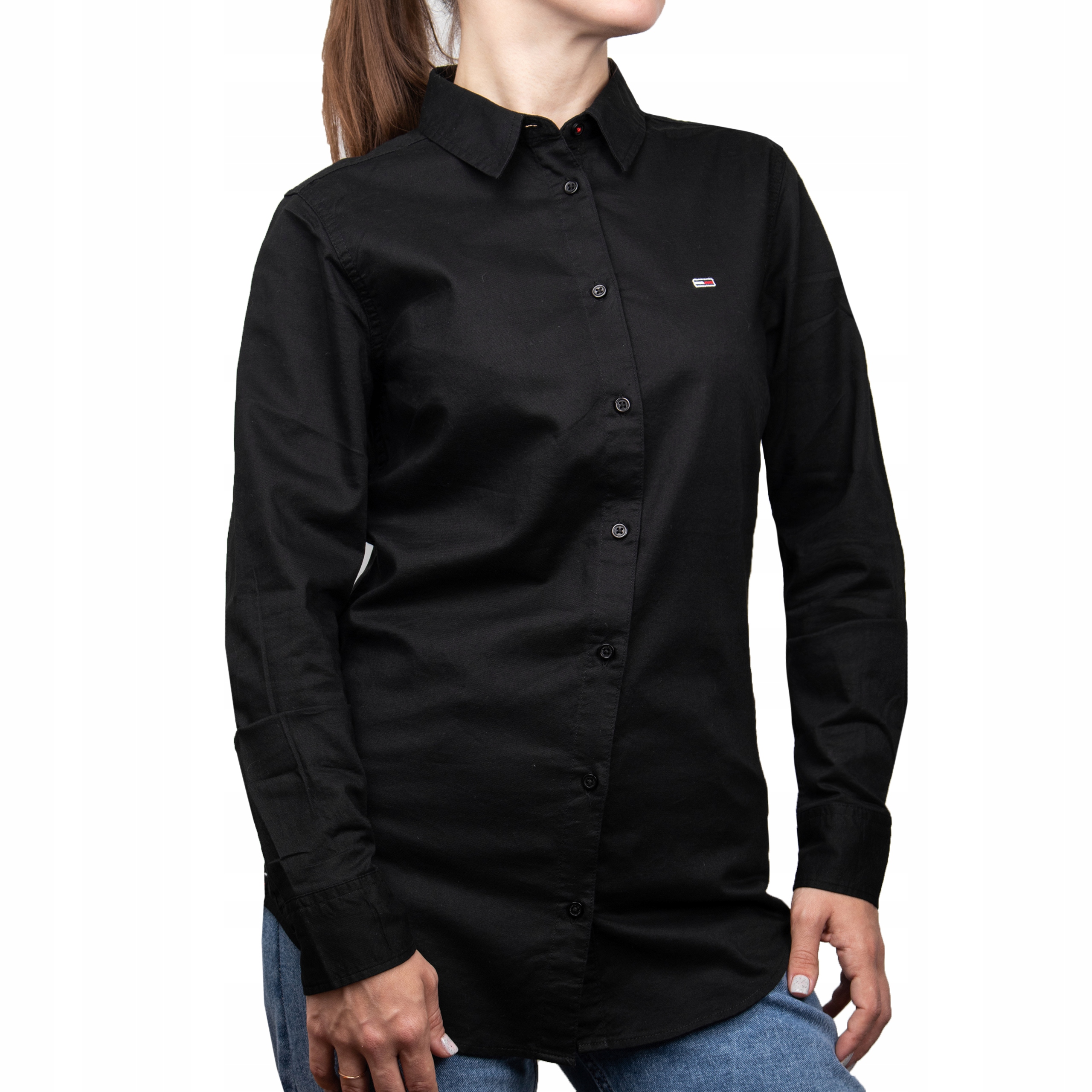 Dámská košile Tommy Jeans Ladies Oxford Shirt Black DW0DW13152078