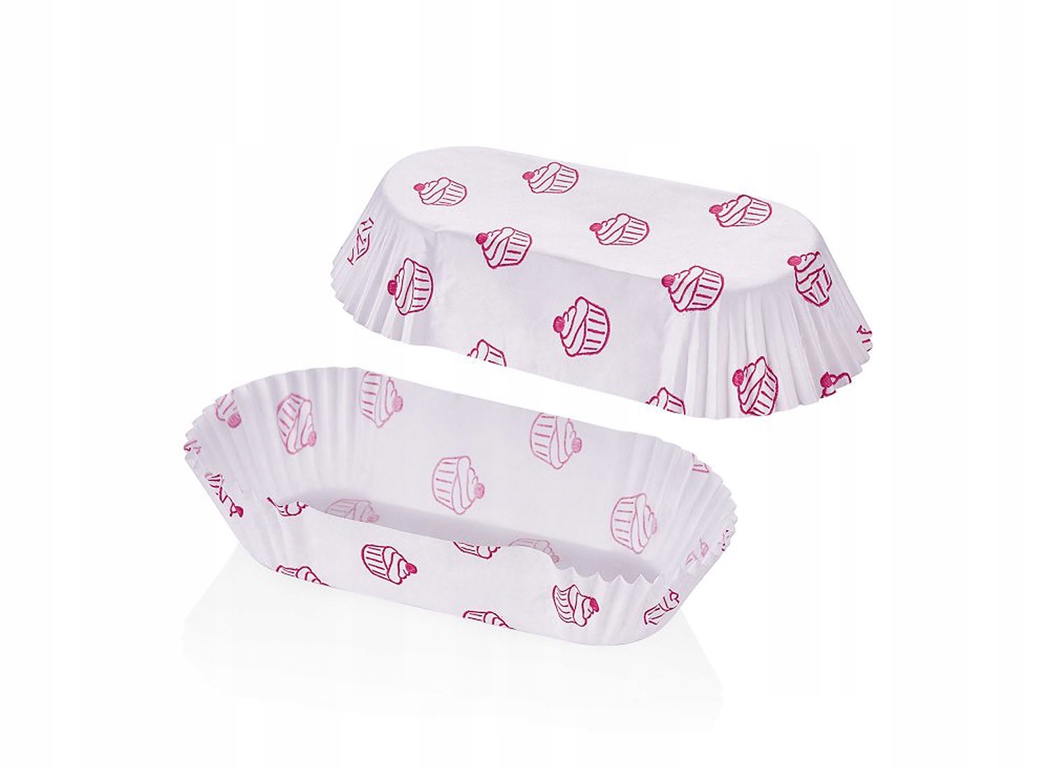 Foremki Papierowe Na Eklerki Ciastka Bułki 40szt  13 x 7cm BG-353 — 2