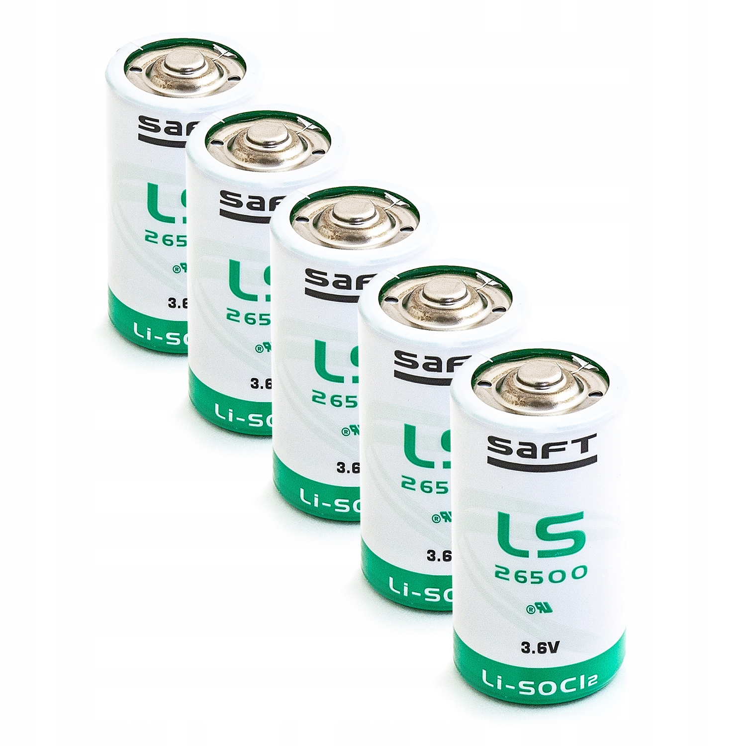 

5x Baterie litowe Saft LS26500 3,6V Li-SOCl2 C