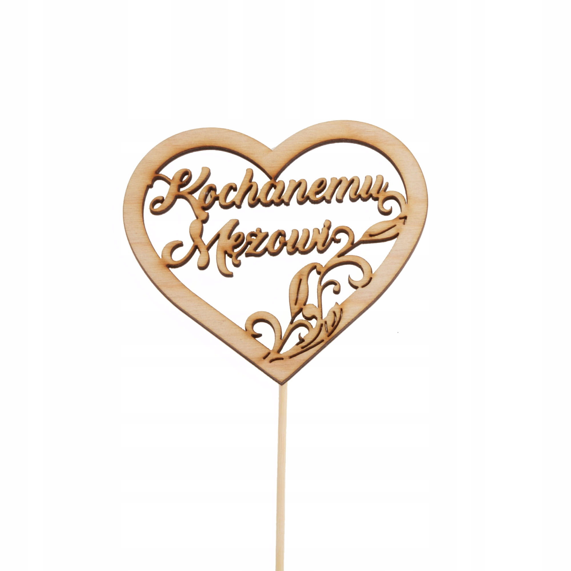 

3 szt topper pik serce Kochanemu Mężowi