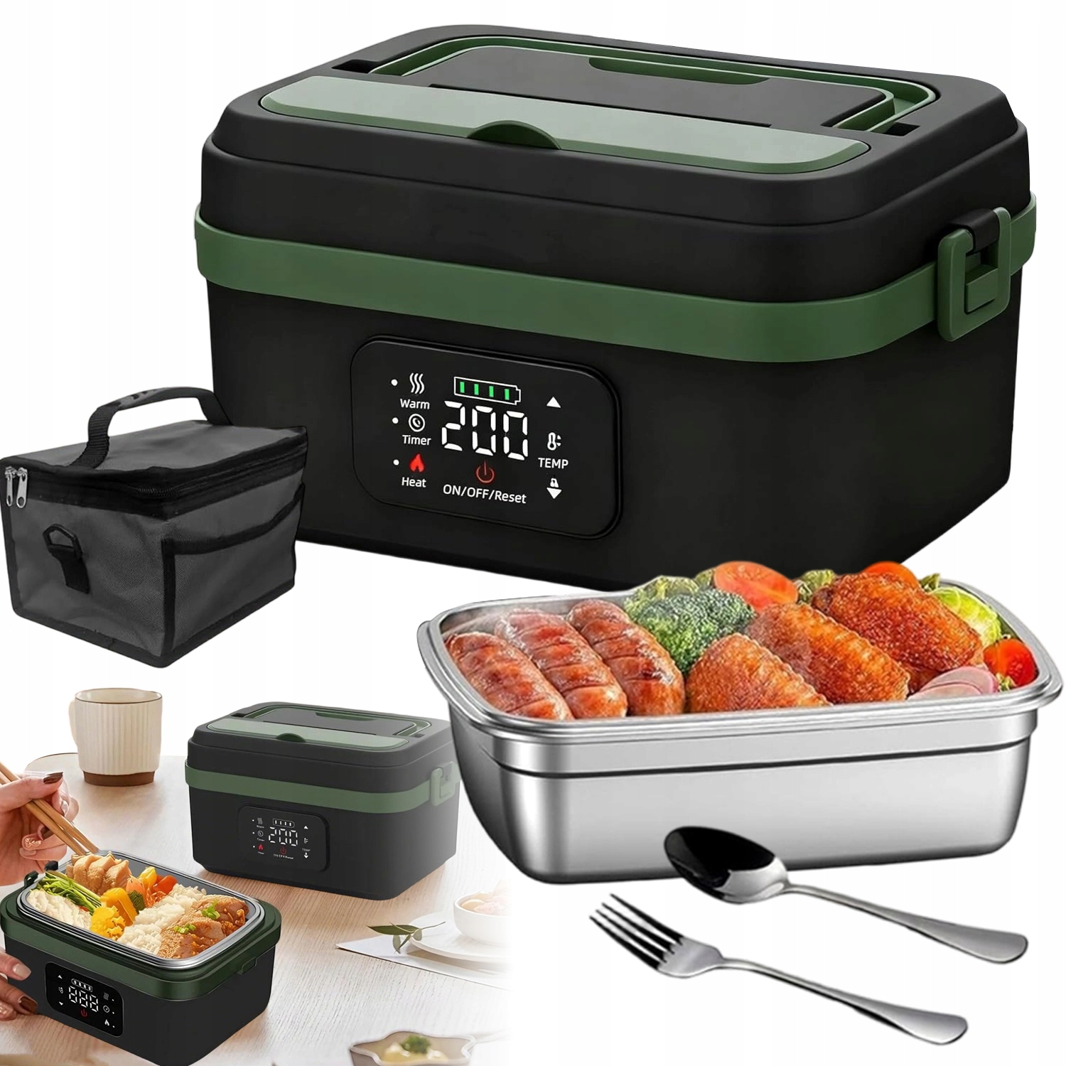 Elektrický Obědový Box, Termoska Na Jídlo 1L 5V/9V/12V Termotaška