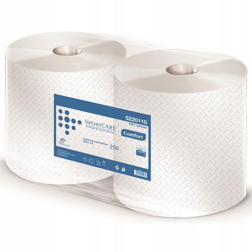 

Przemysłowe czyściwo celuloza biały 250 m Velvet