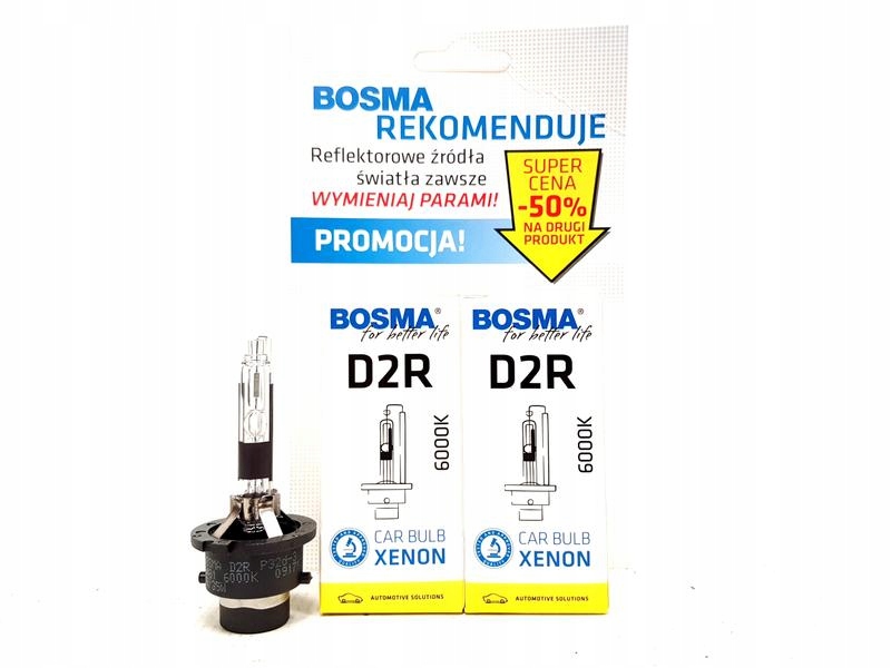 

Bosma Żarniki Xenon D2R 85V 35W 6000K 2SZT Duo