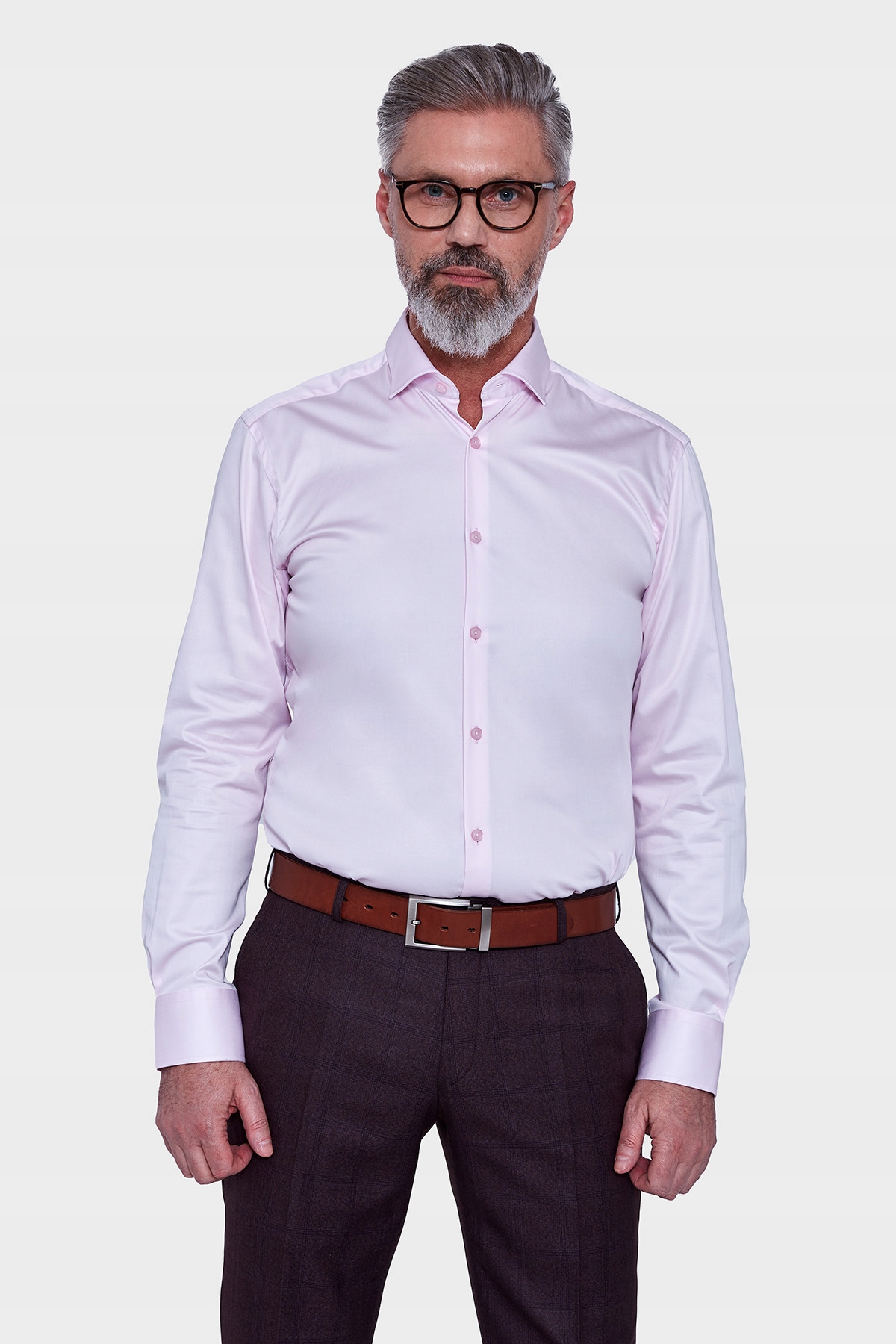 Růžová pánská košile Slim Fit 40-188/194