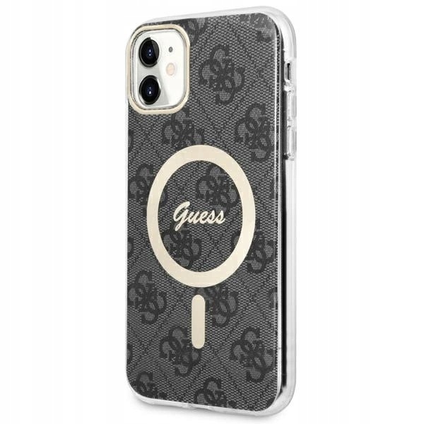 Etui Guess 4G MagSafe na iPhone 11 czarne
