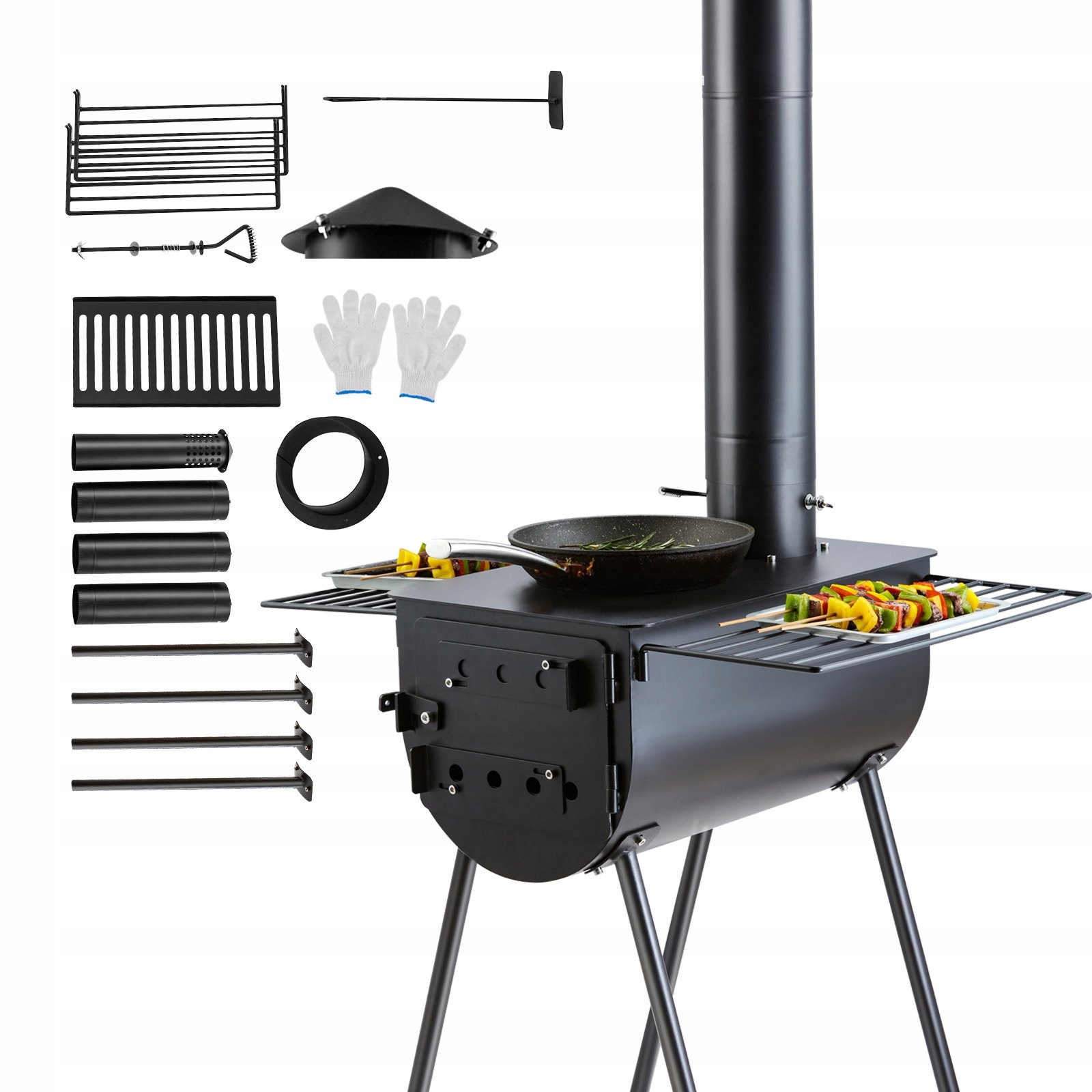 Kamna Silná ocelová konstrukce nákrčník 127 mm 3 mm 24,5 kg