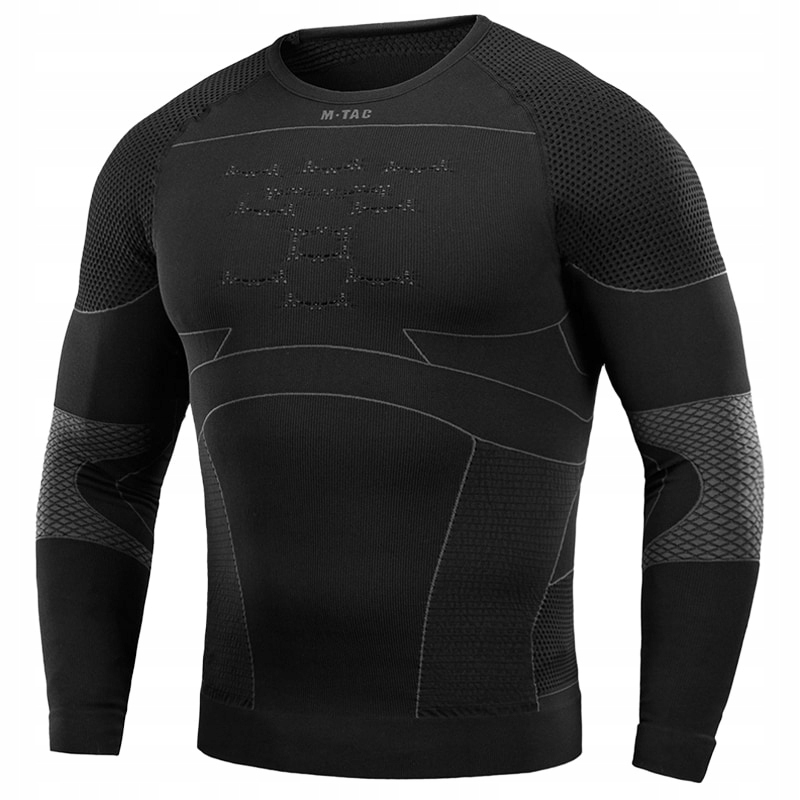 Koszulka termoaktywna męska M-Tac Long Sleeve Black/Dark Grey M