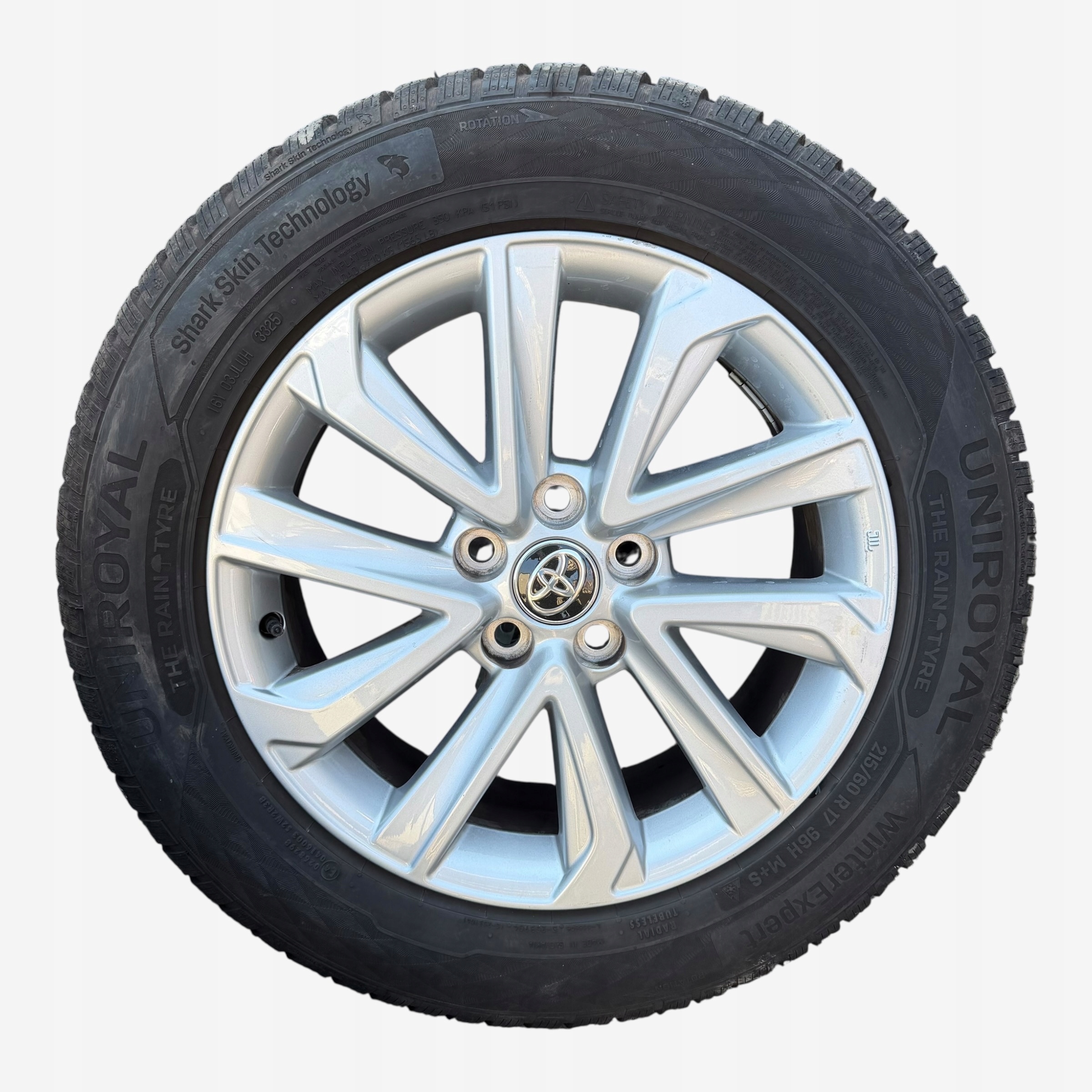 discs wheels tyres TOYOTA COROLLA CROS UNIROYAL 215/60/17" 8MM winter M+S