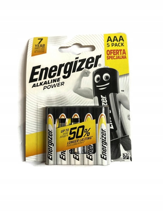 

Bateria alkaliczna Energizer Aaa (R3) 5 szt.