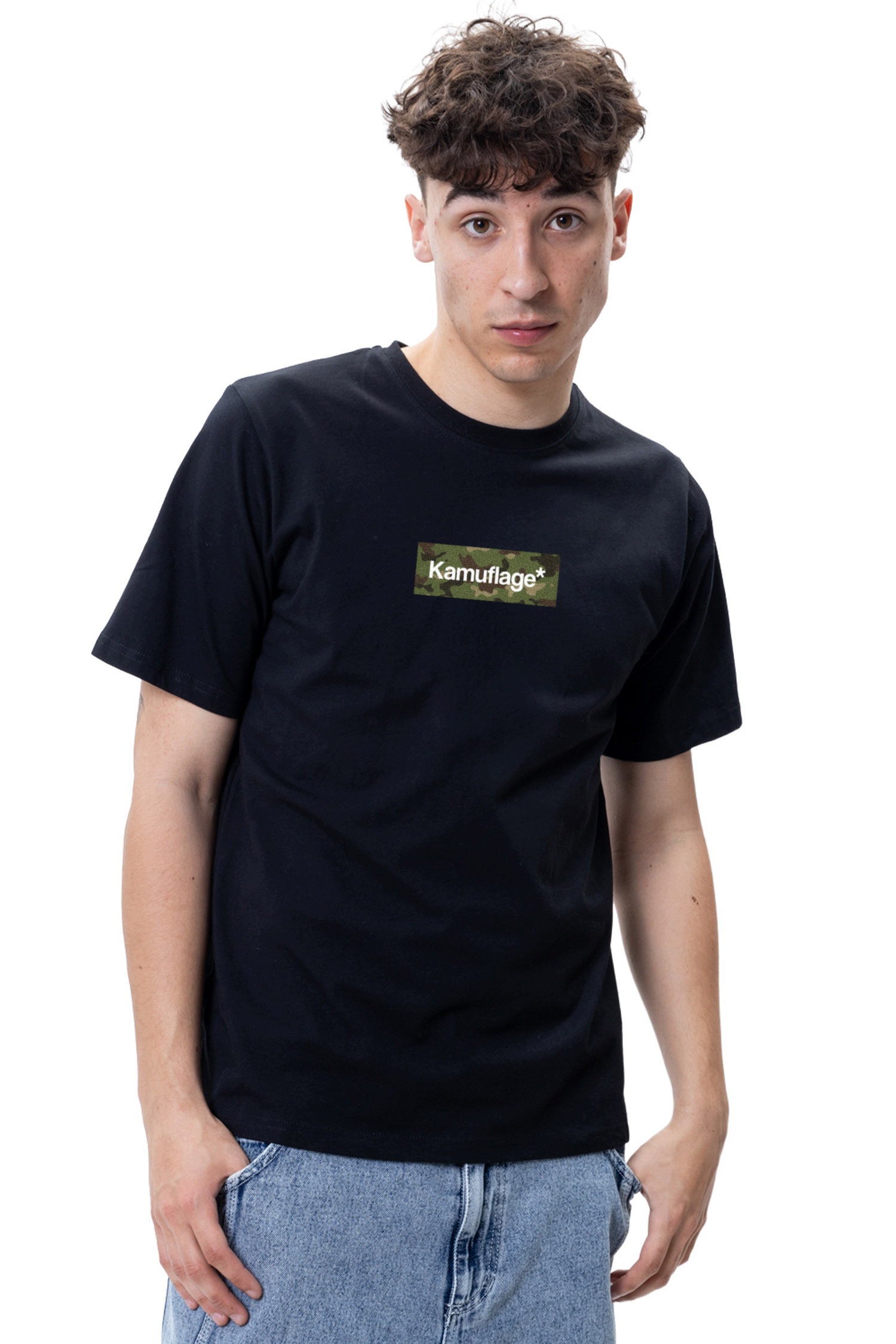 Tričko Kamuflage Boxlogo Military XL černé