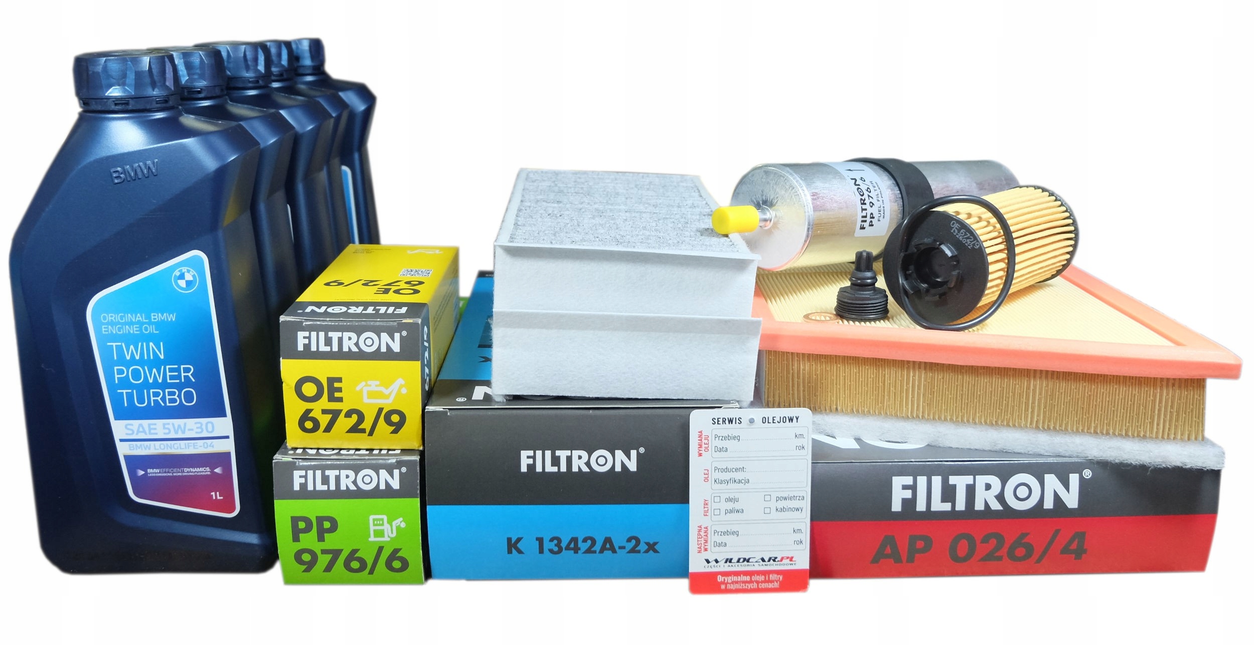 4 x Filter olej Bmw 1 F40 2019- 116d 118d 120d