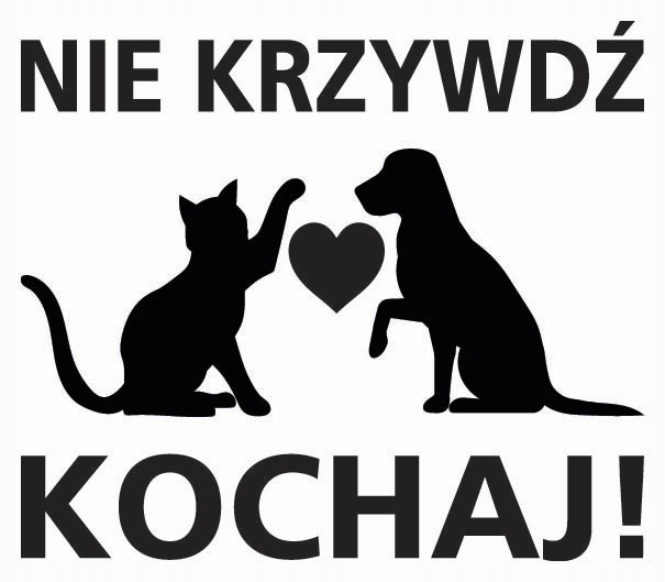 

Naklejka Nie Krzywdź na auto 15cm Czarna
