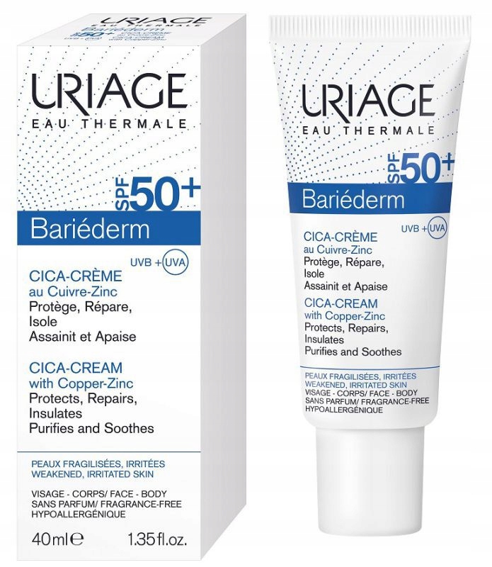 

Uriage Bariederm Cica Krem Regenerujący SPF50+ Z