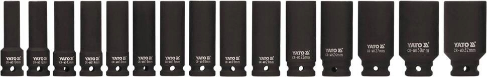 Yato YT-1055 Nasadki udar głębokie 1/2 15szt 10-32