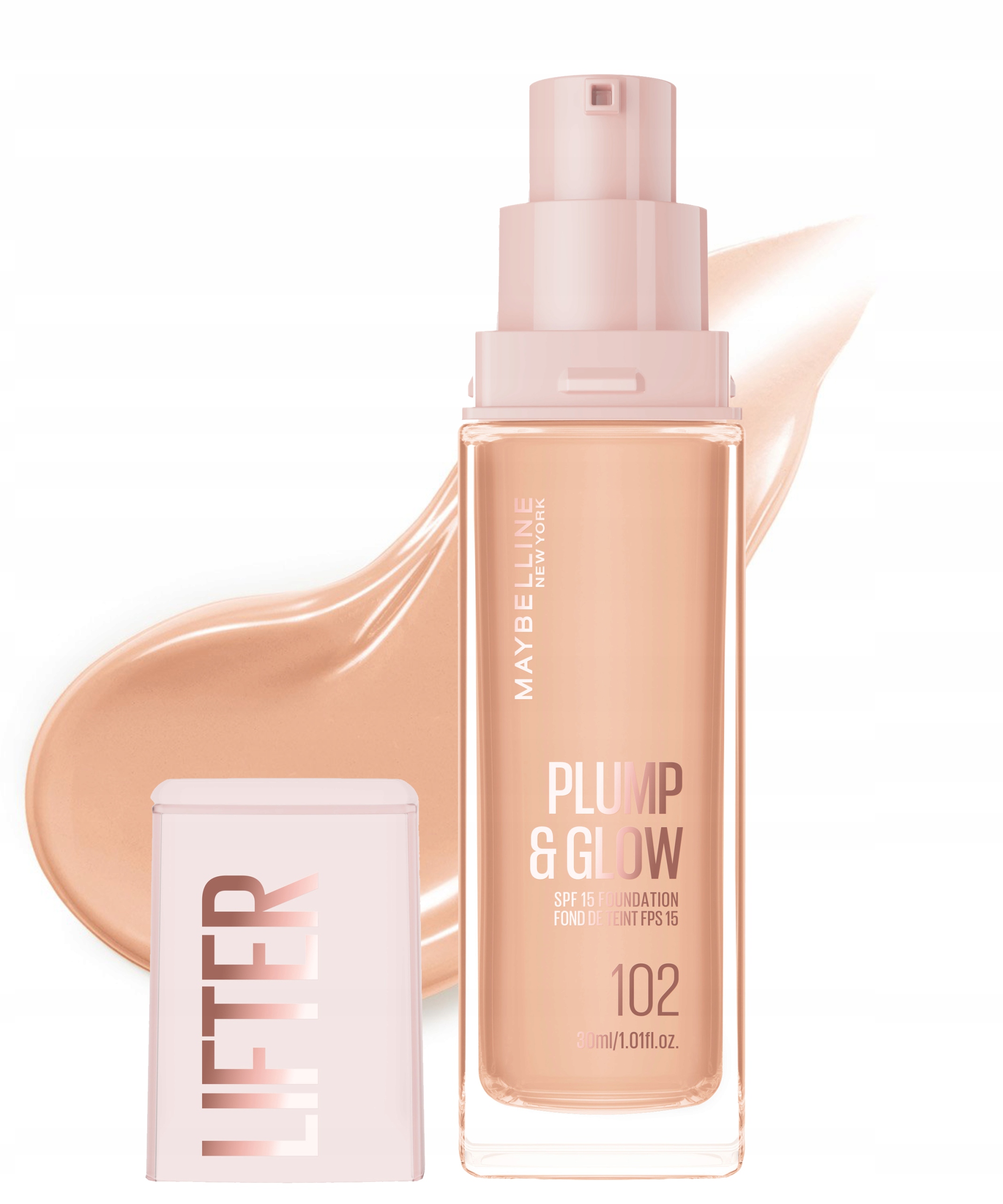 Maybelline Lifter Podkład Plump&glow 102