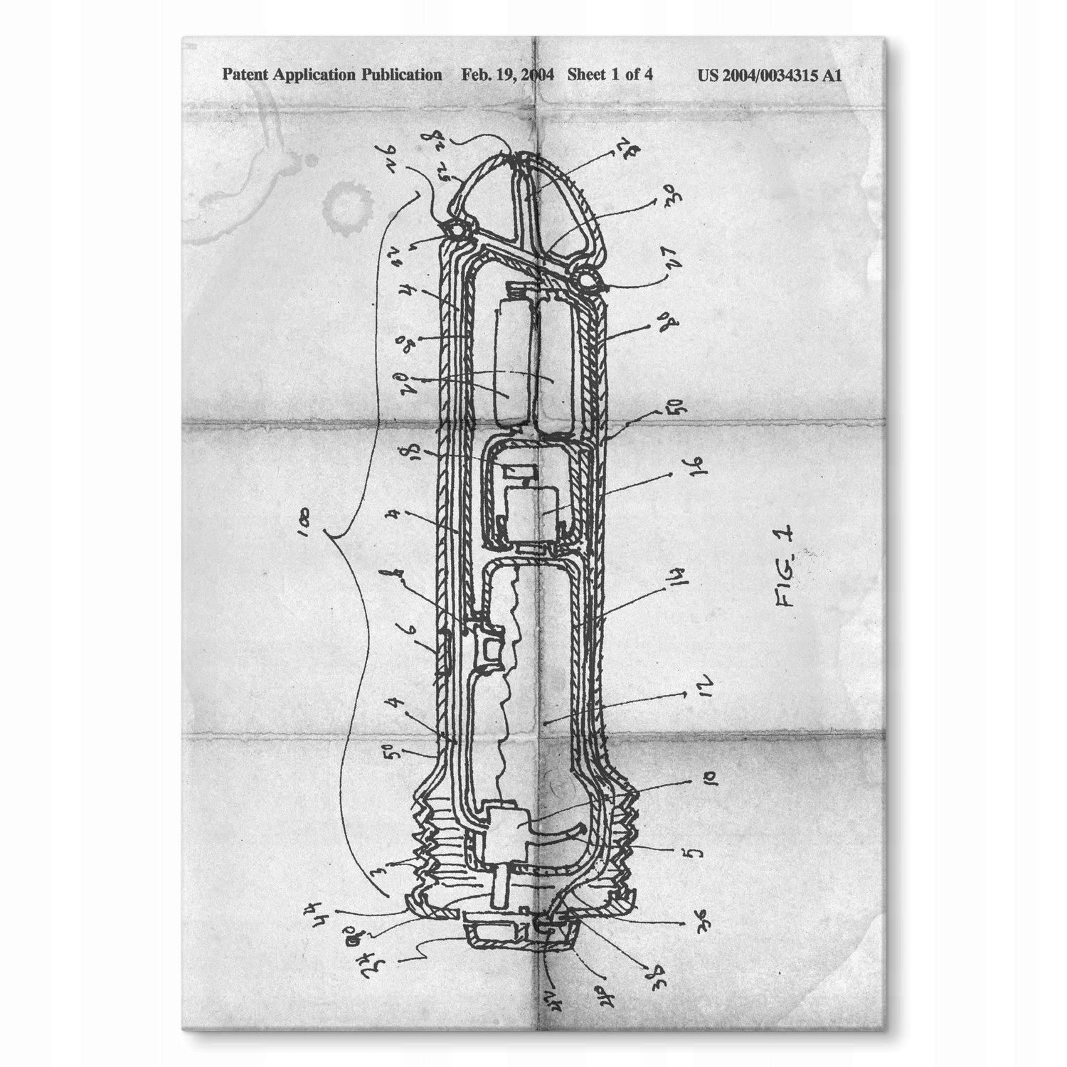 Kovový plakát Vibrátor na dívčí 18 m