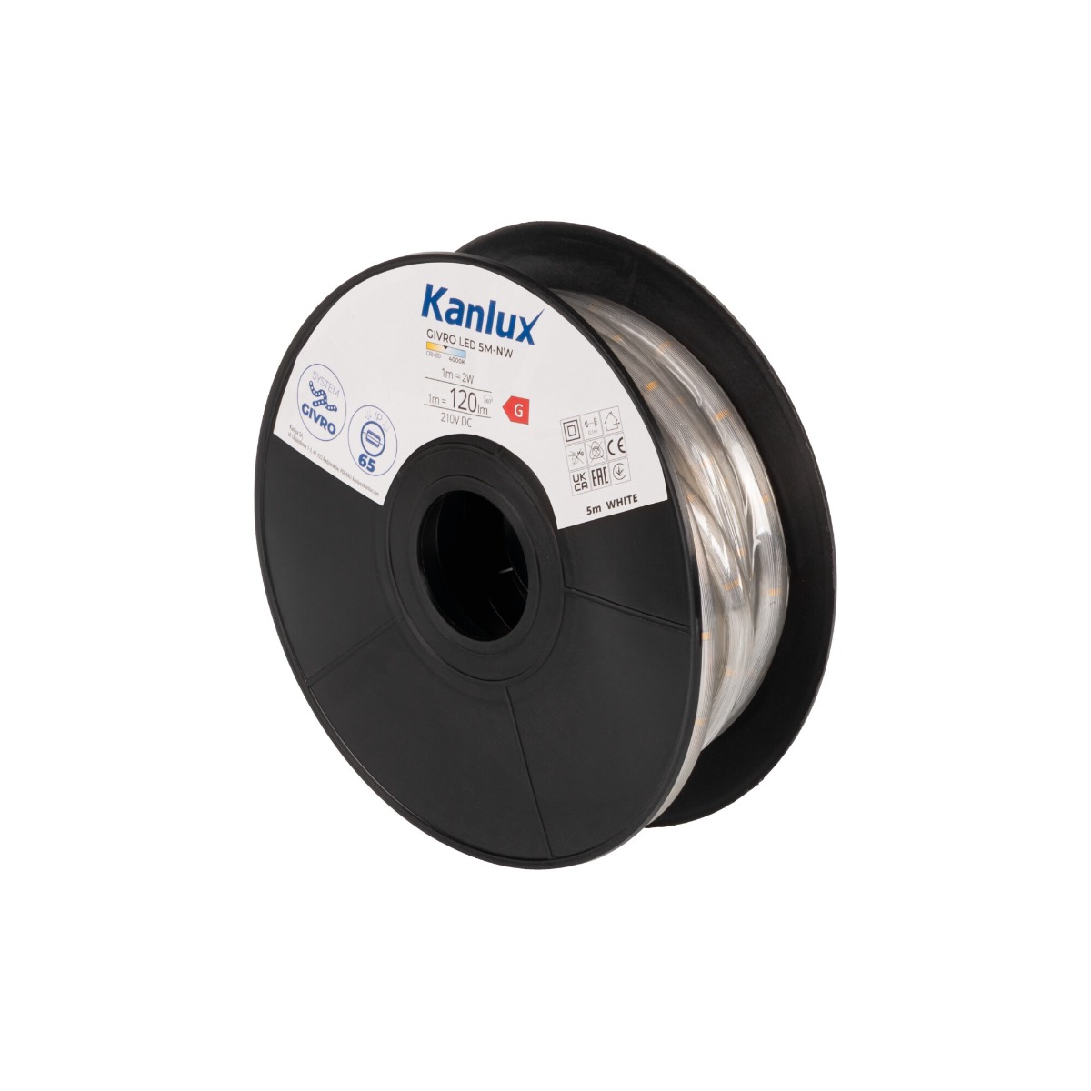 Kanlux Led světelná hadice 5 m 4000K Neut. 2 W/m IP65 Givro 39191