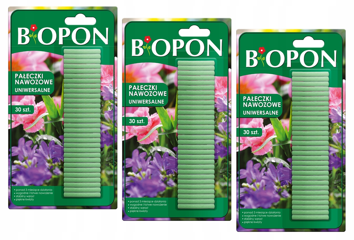 

Biopon Pałeczki Nawozowe Uniwersalne 90SZT.