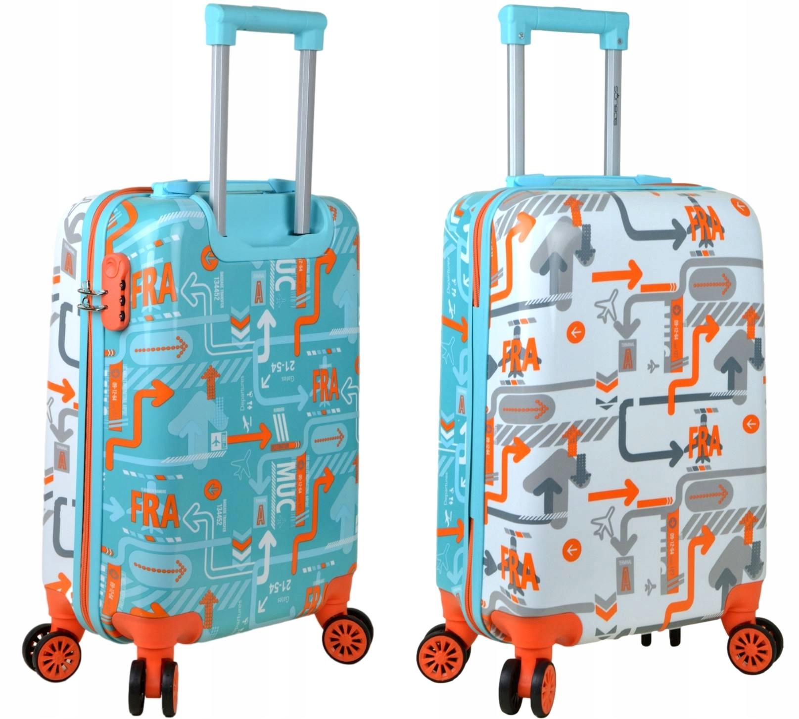 Walizka mała kabinowa na kółkach Sunbag Fly360 DualColor