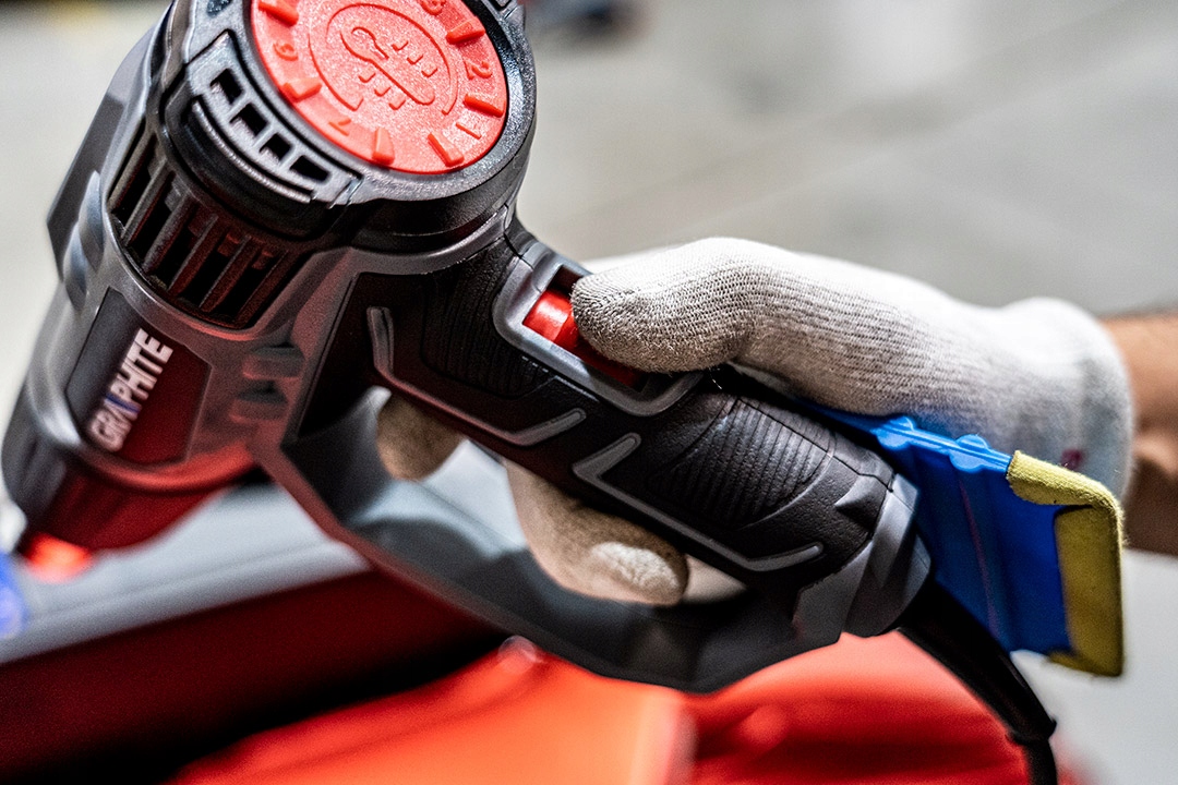 Opalarka 2000W, 3 biegi 350°C/550°C dysze walizka Marka Graphite