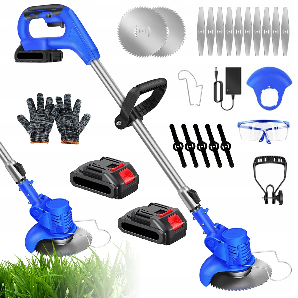 Křovinořez Elektrická sada čepelí Akumulátor 21V Teleskopická hlava 90°