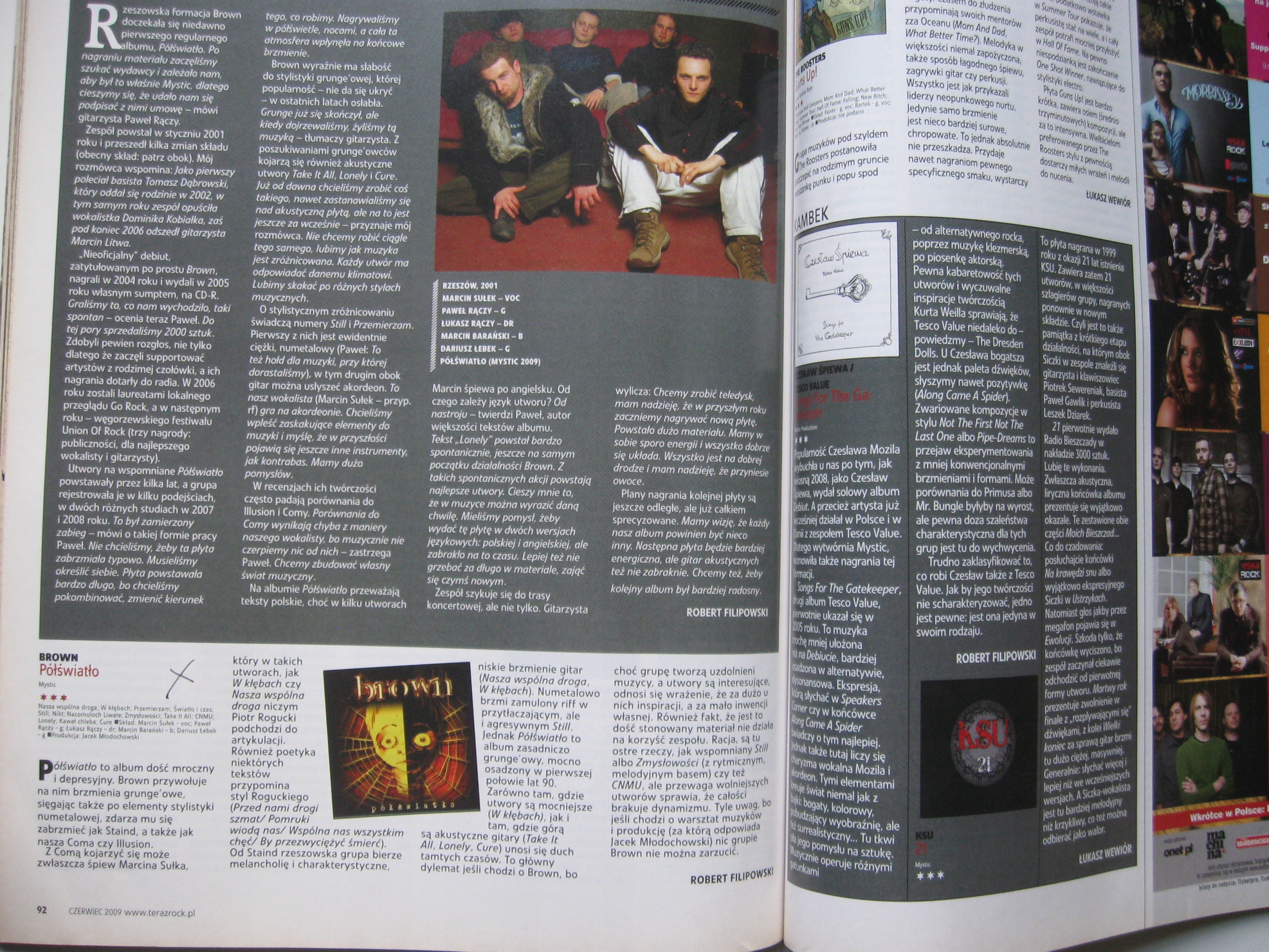 TERAZ ROCK Placebo, IRON MAIDEN, Green Day, Coma - 6/2009 Rok wydania 2009