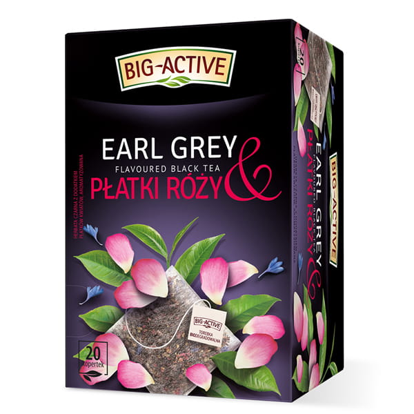 Levně 7x Big Active Earl Grey s růžovými lístky EX20