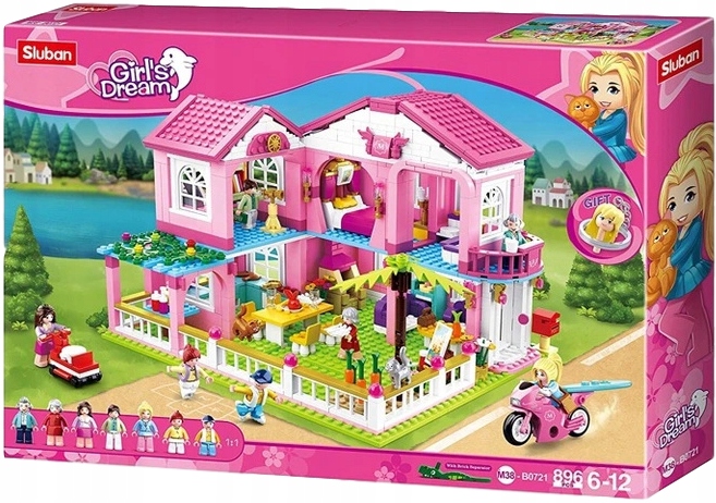 Klocki Sluban Girl's Dream Willa Z Ogrodem 896 el