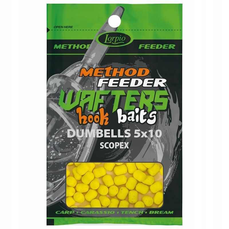 Przynęta Lorpio Method Feeder Hook Baits Wafters Dumbells 5x10mm Scopex 15g