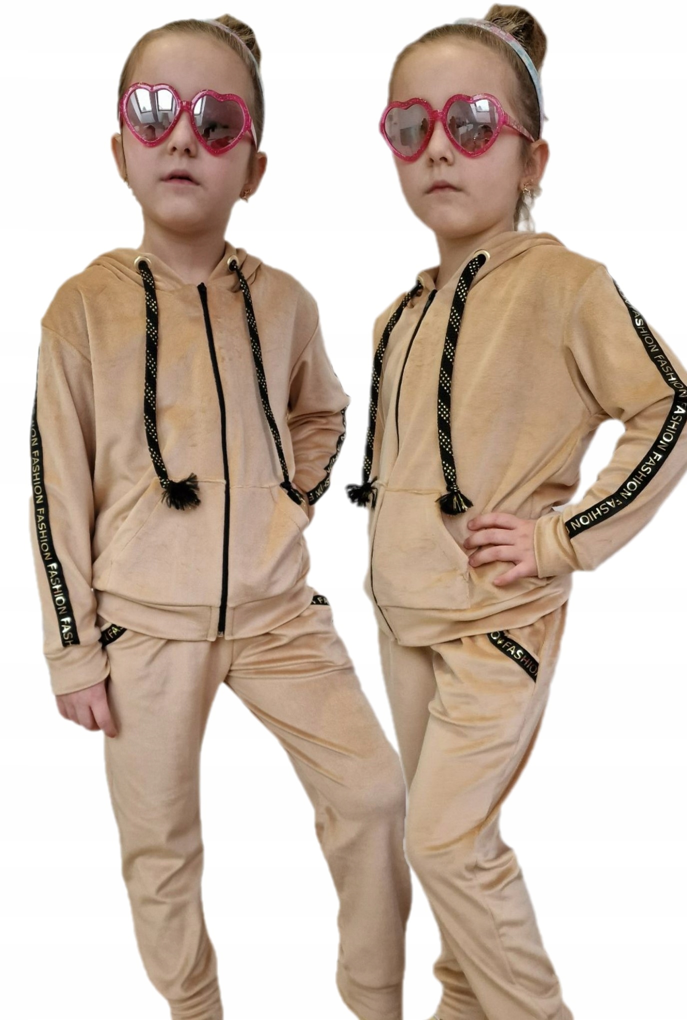 

Dres 140 Welur bluza spodnie Komplet welurowy