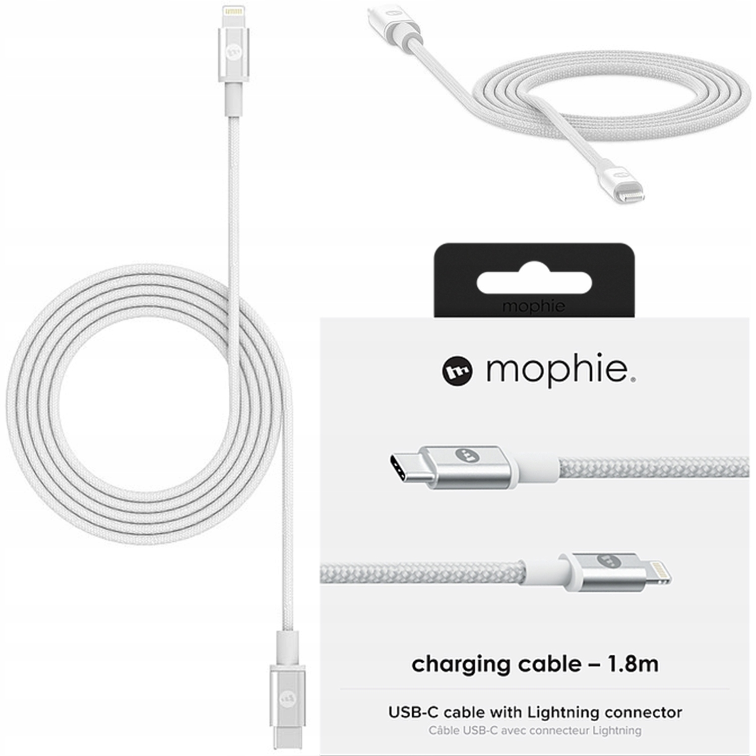 

Mophie Kabel Usb-c na Lightning Przewód 1.8m MFi