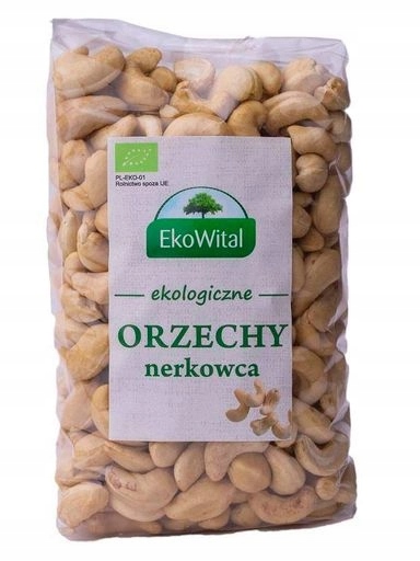 2x Ekowital Kešu ořechy Bio 500 g