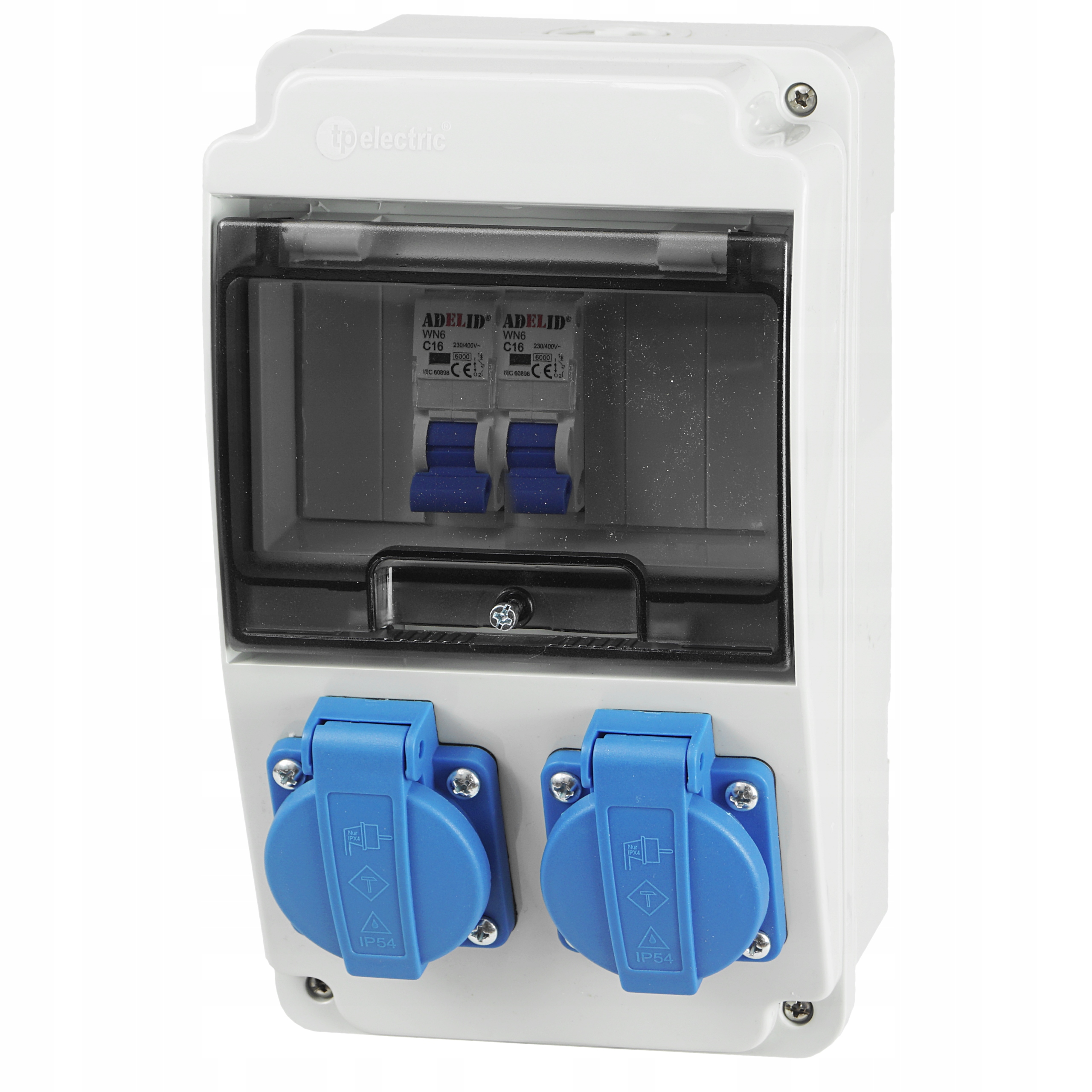 ROZDZIELNICA BUDOWLANA OGRODOWA ZABEZPIECZONA 2*GS ERBETKA 2X230V