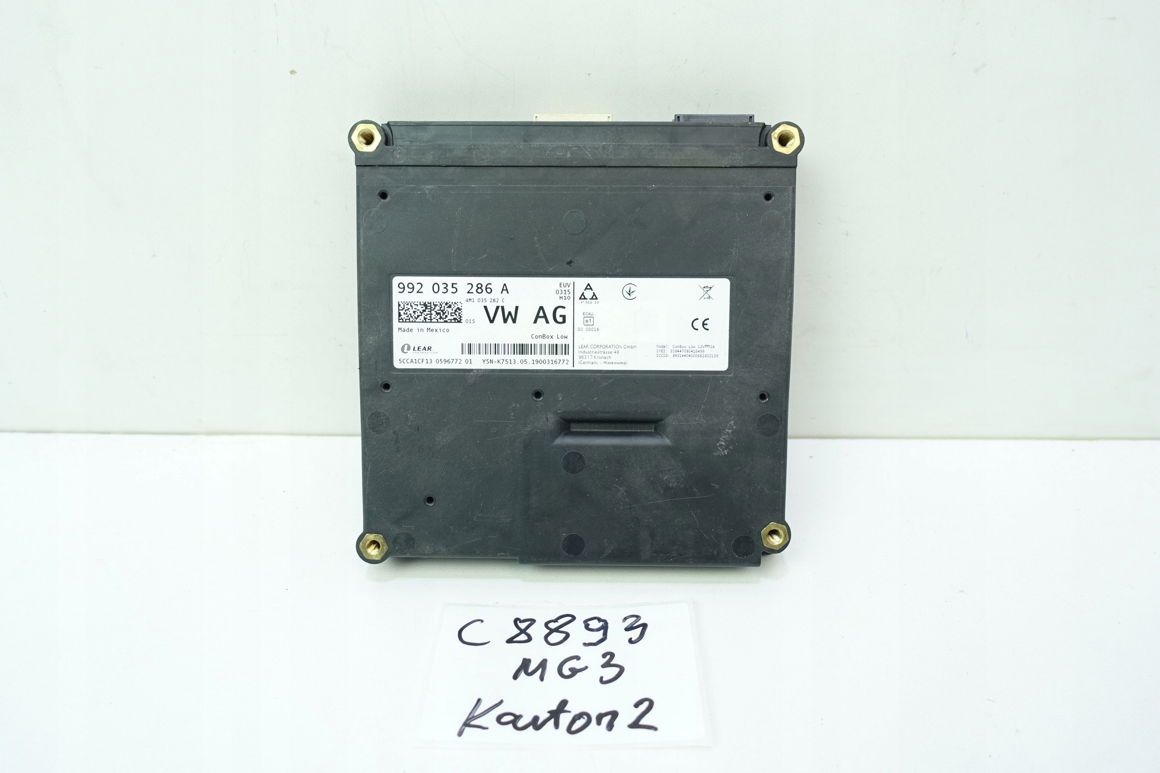 module control unit WZYWANIA POMOCY SOS 992035286A
