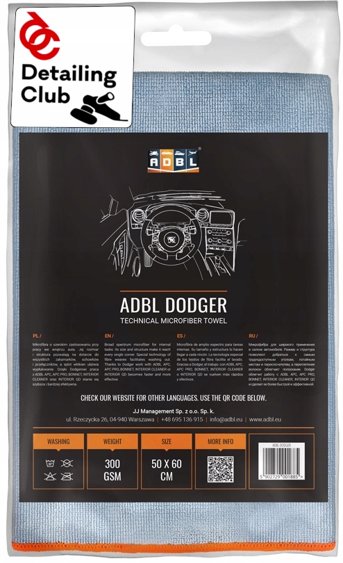 

Adbl Dodger Mikrofibra 300 gsm Tower 60x50 cm