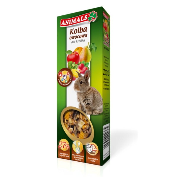 Levně Animals Ovocná baňka pro králíka 2 ks