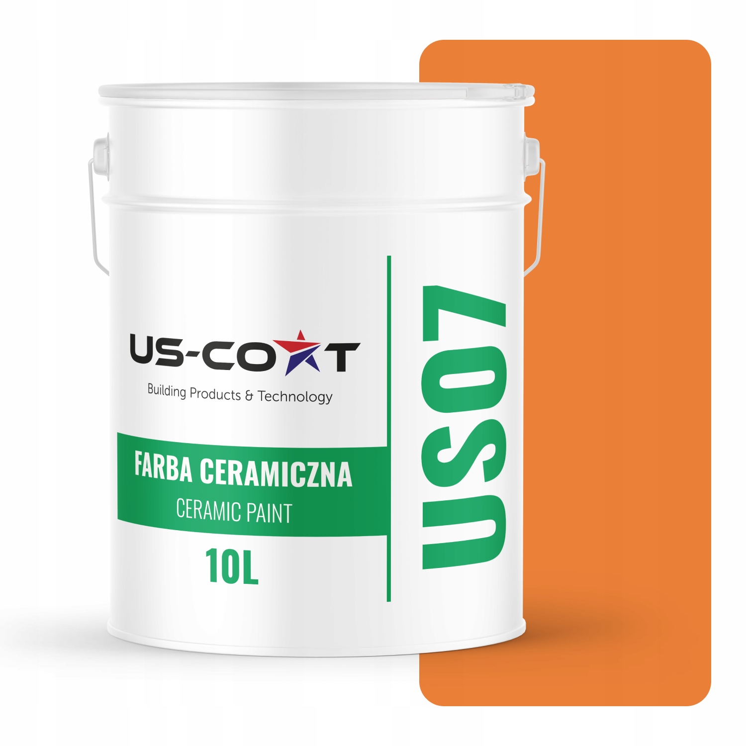 Keramická Farba Oranžová Intenzívna H5933 10L Matná Na Stropné Steny