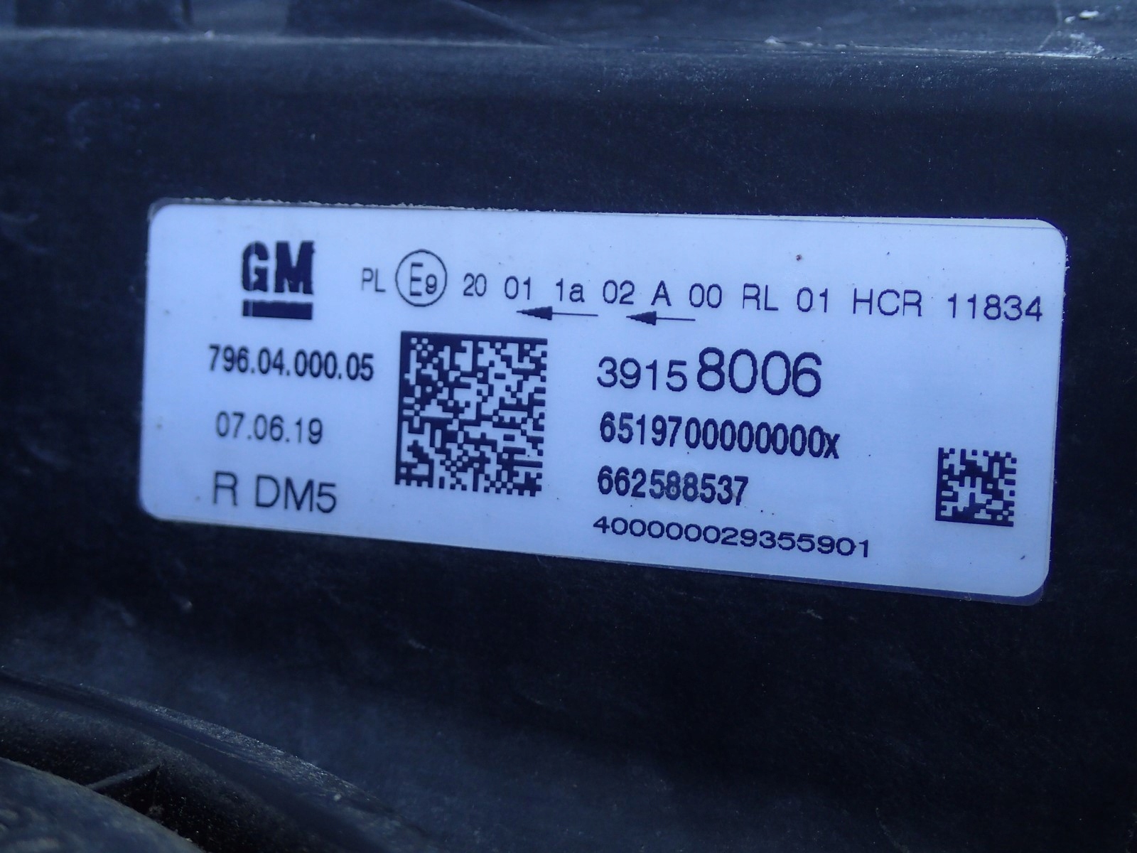 light right right LED OPEL ASTRA 5 V K B16 15