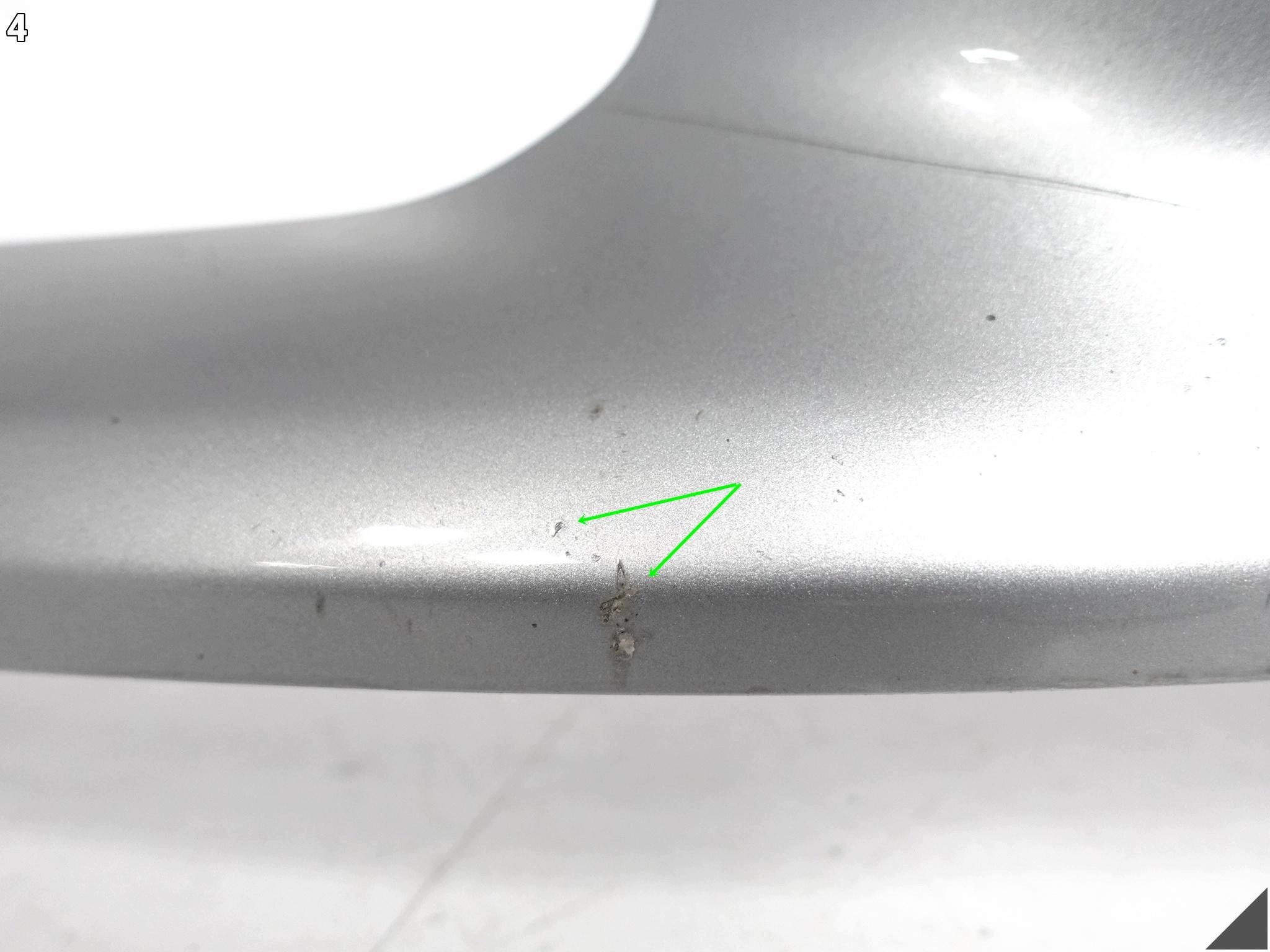 PORSCHE 911 992 TURBO S 20- SPOILER accessories W bumper front GT SILBER