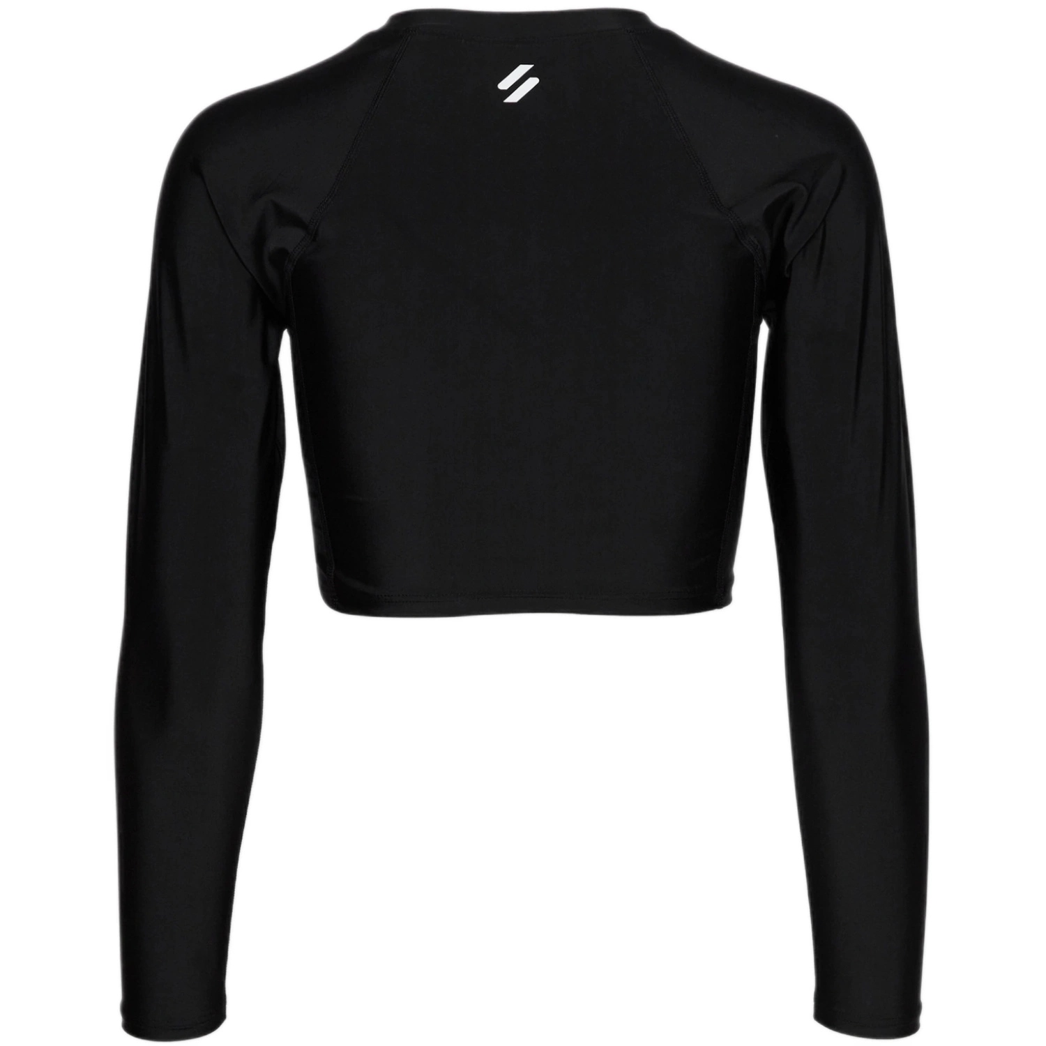 Damski top kąpielowy do pływania SUPERDRY Rash krótki dopasowany r. S Model CROPPED RASH