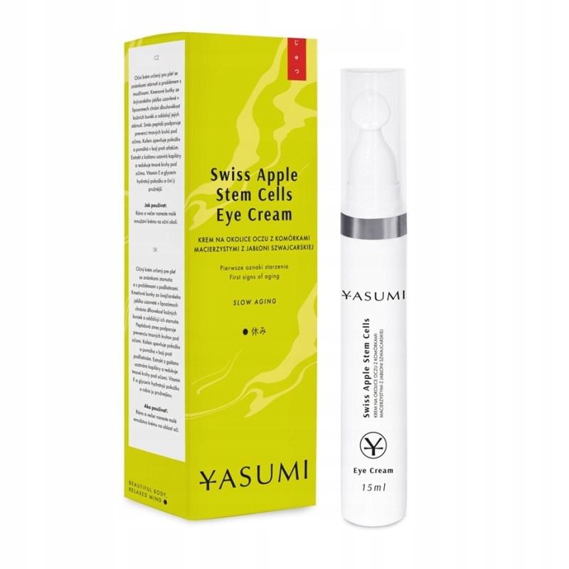 Yasumi Krem na okolice oczu z komórkami macierzystymi Swiss Apple 15 ml