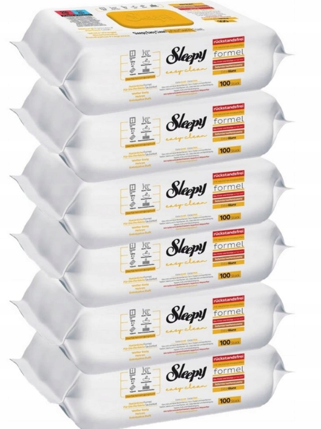 Levně 6 x Univerzální vlhčené ubrousky XL pro čištění povrchů