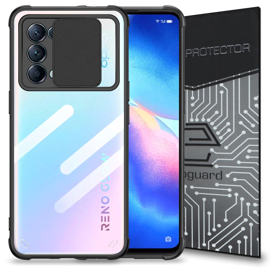 

Etui Case Obudowa+szkło do Oppo Reno 5 4G 5G