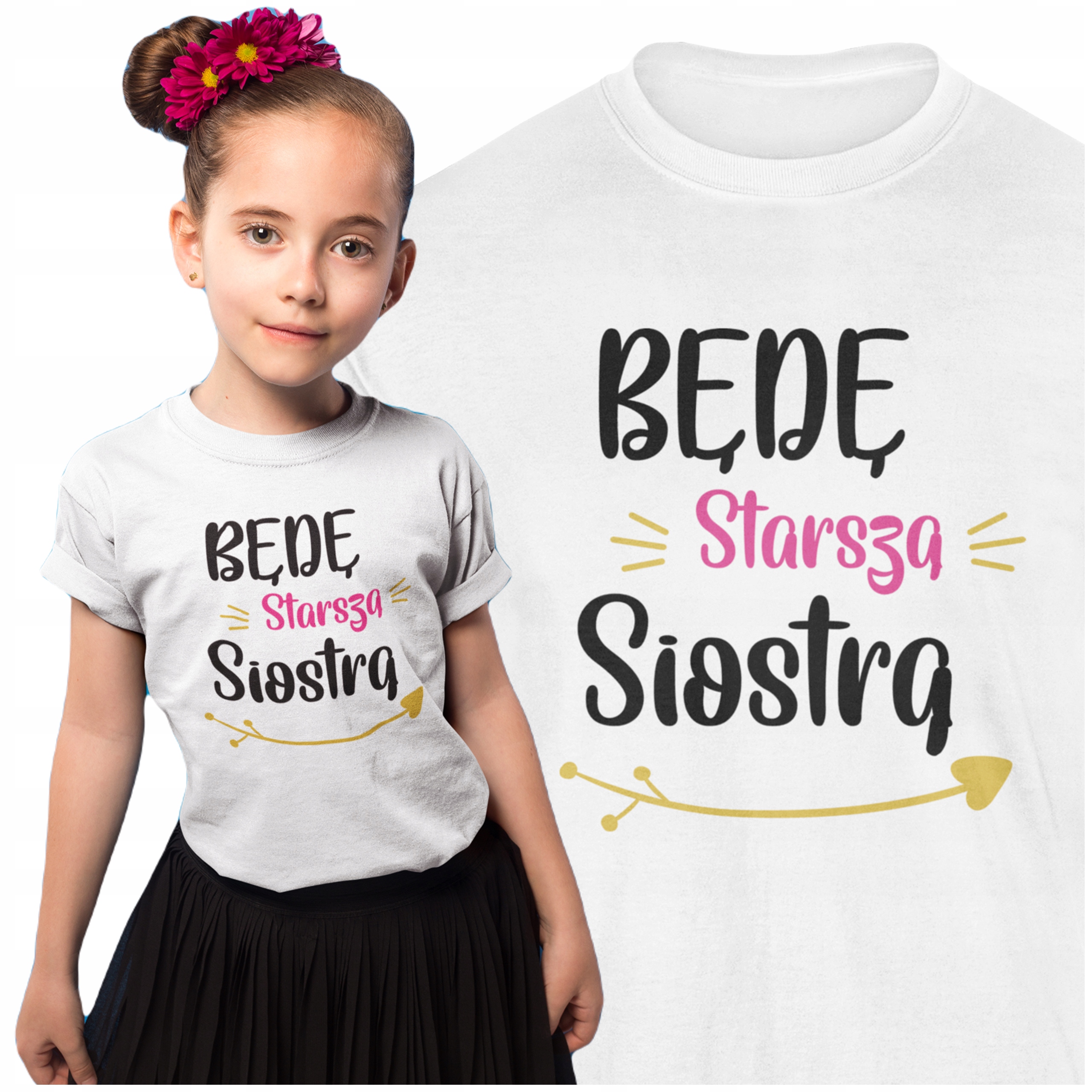 

Koszulka Tshirt Dla Dziecka Będę Starszą Siostrą