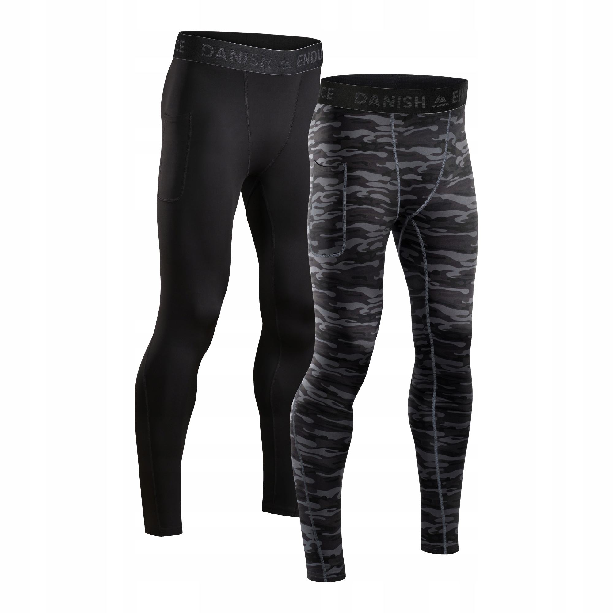 Getry Kompresyjne Męskie Danish Endurance Legginsy Termoaktywne 2-Pak 2XL