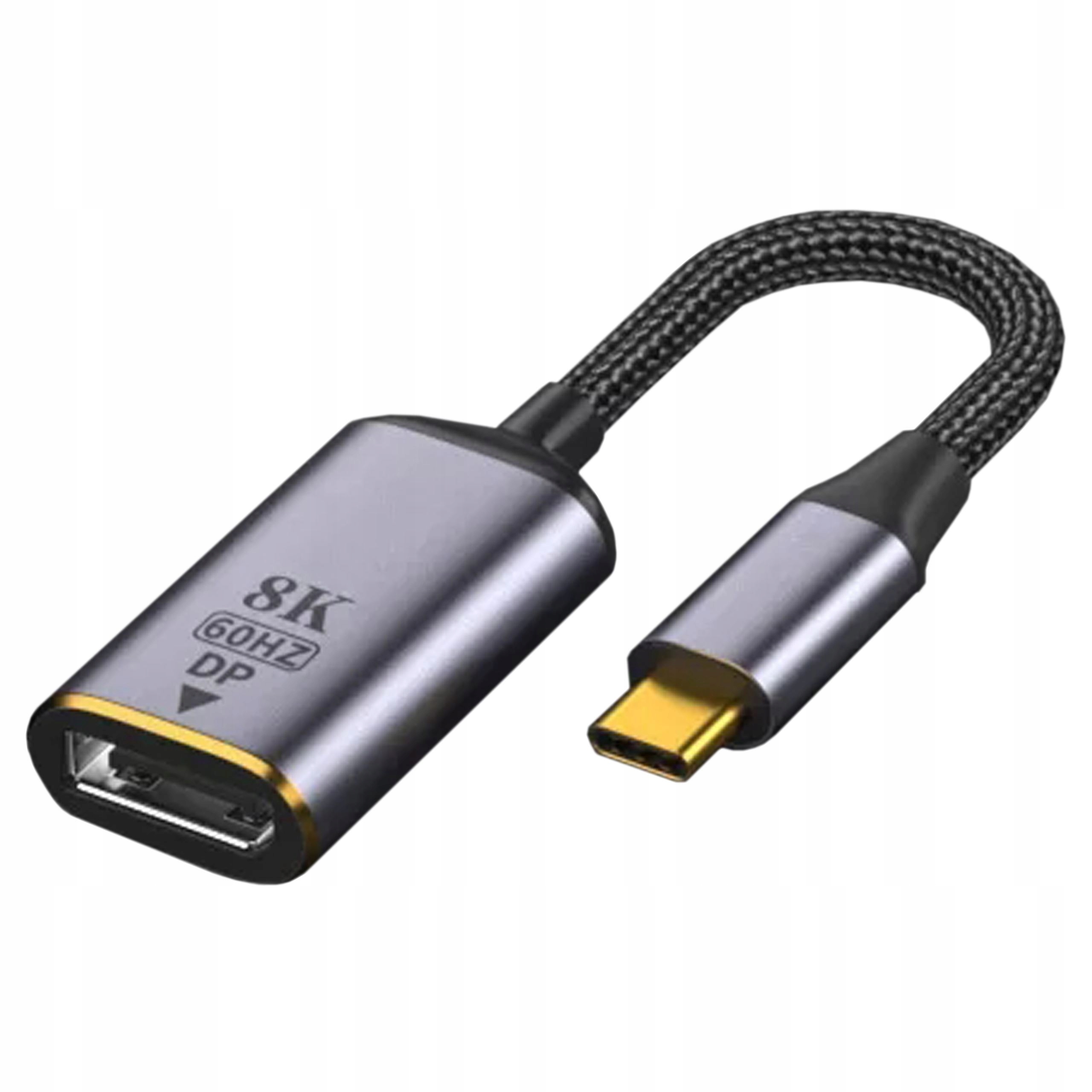 

Adapter Usb-c Do Displayport Dp Przejściówka 8K 4K