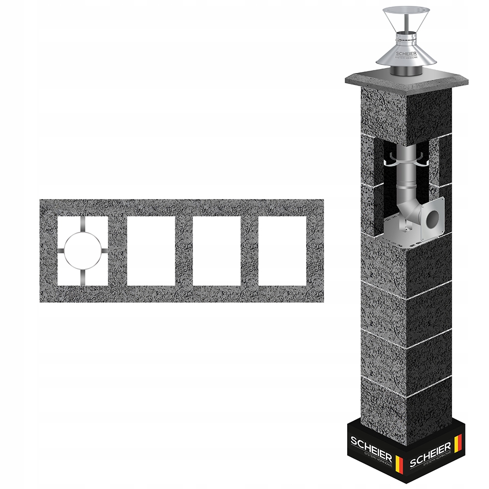 Systémový komínový systém Inox 80 7 m W4 plyn