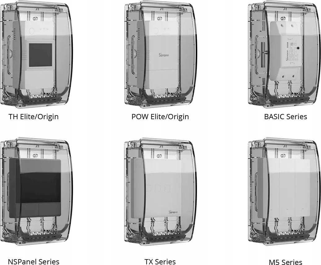 Wodoodporna obudowa Box R2 dla Sonoff IP65 Rodzaj inny
