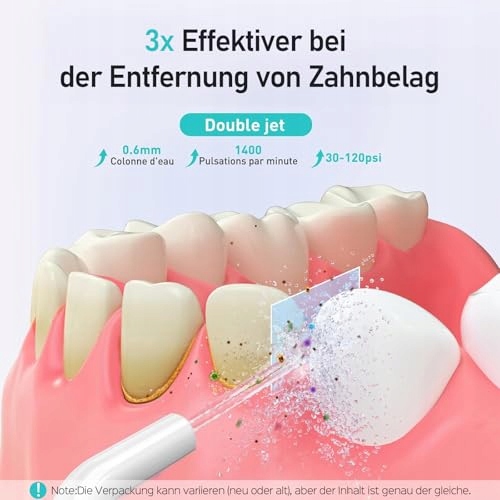 COSLUS Bezprzewodowy Irygator Dentystyczny 300ML IPX7 Do Podróży — miniatura 2