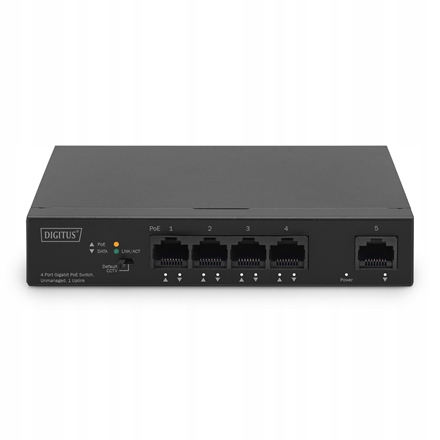 Digitus 4-portový gigabitový přepínač PoE DN-95330-1 Nespravovaný
